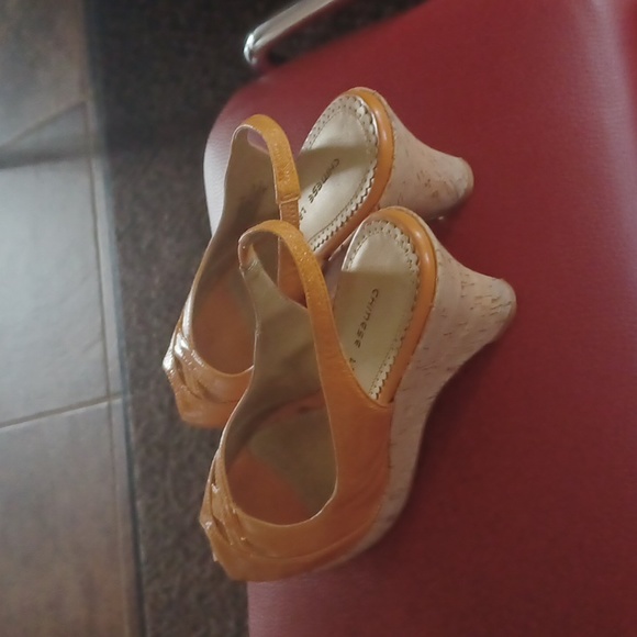 Orange Chinese Laundry Wedge - Picture 3 of 3
